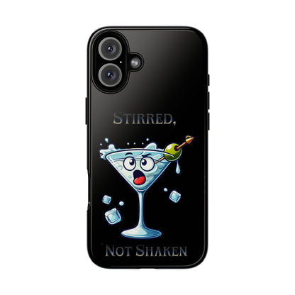 Stirred Not Shaken Phone Case — Funny Martini Cocktail Design