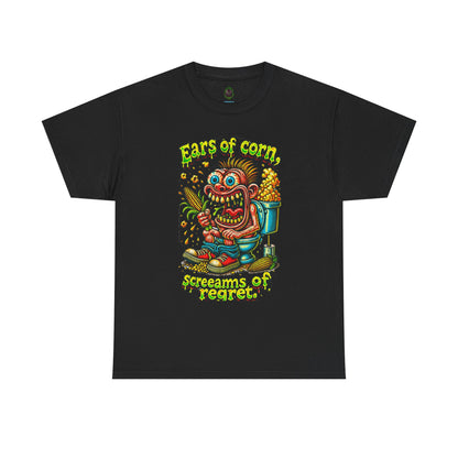 Ears of Corn Screams of Regret T-Shirt | Corn Monster Graphic Tee