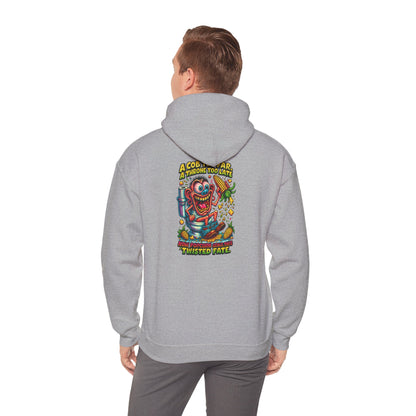Twisted Fate Clown Hoodie – Retro Horror Skate Graphic Sweatshirt