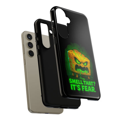 Phone Case — 'Smell That? It's Fear.' Spooky Cheese Monster Protective Case