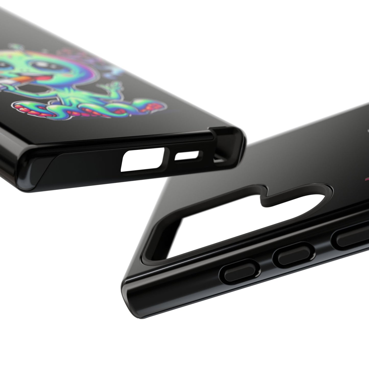 Alien Smoking Rainbow Joint Phone Case — Cute Psychedelic Cannabis iPhone Cover