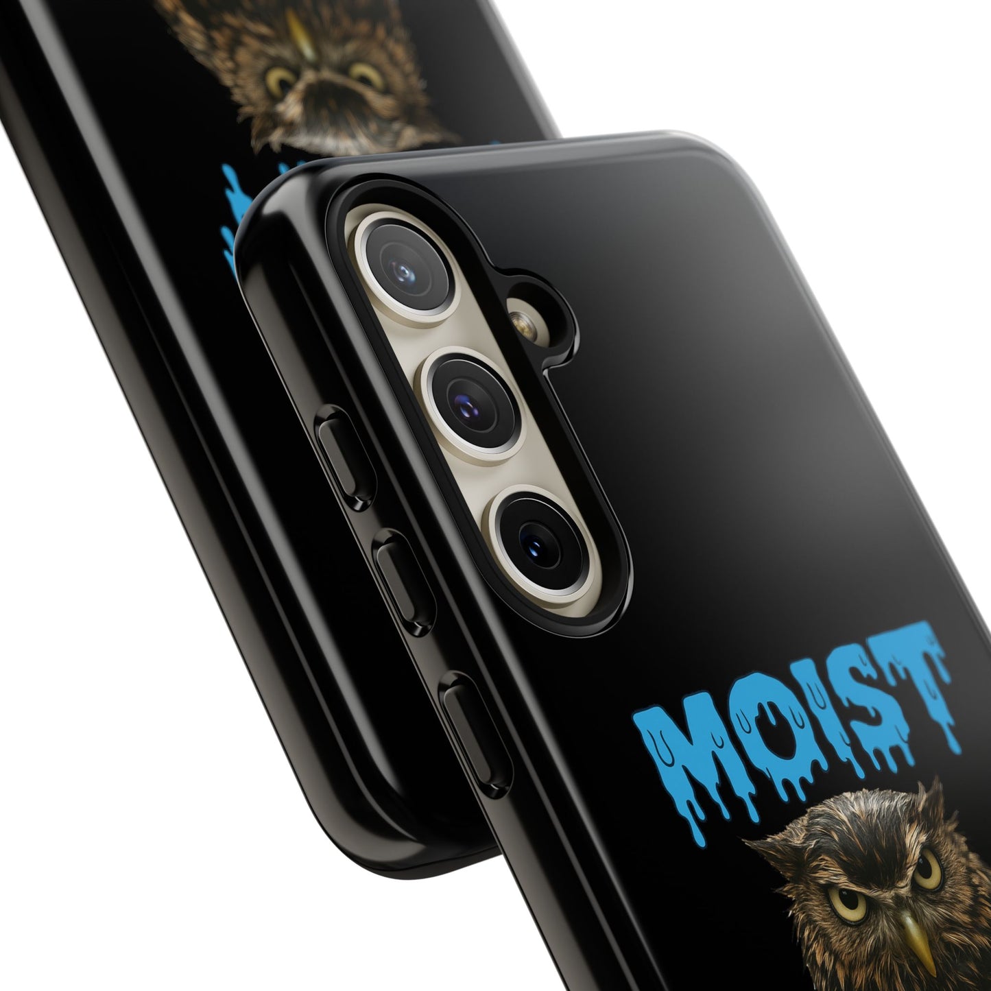 Moist Owlette Phone Case — Funny Owl Graphic Protective Case