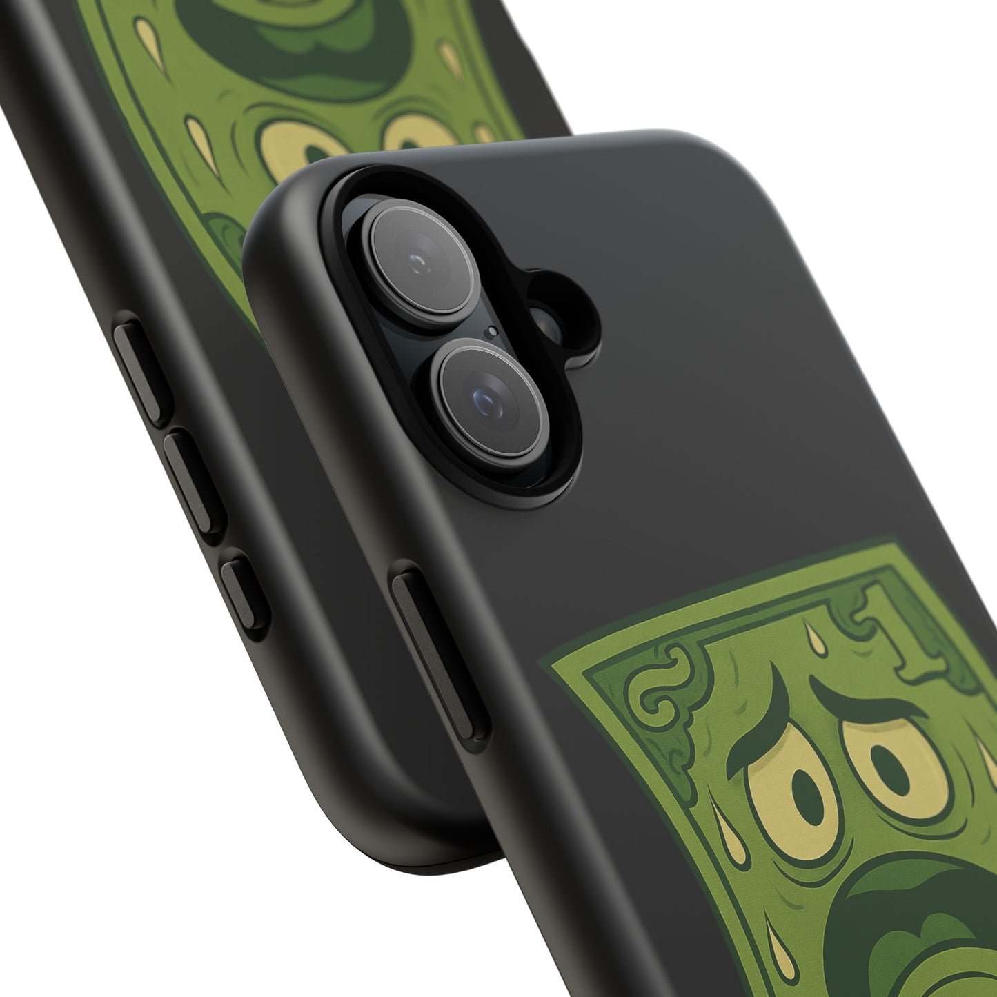 Phone Case — Funny Traumatized Dollar Bill Design ("I'm not dirty, I'm just traumatized")