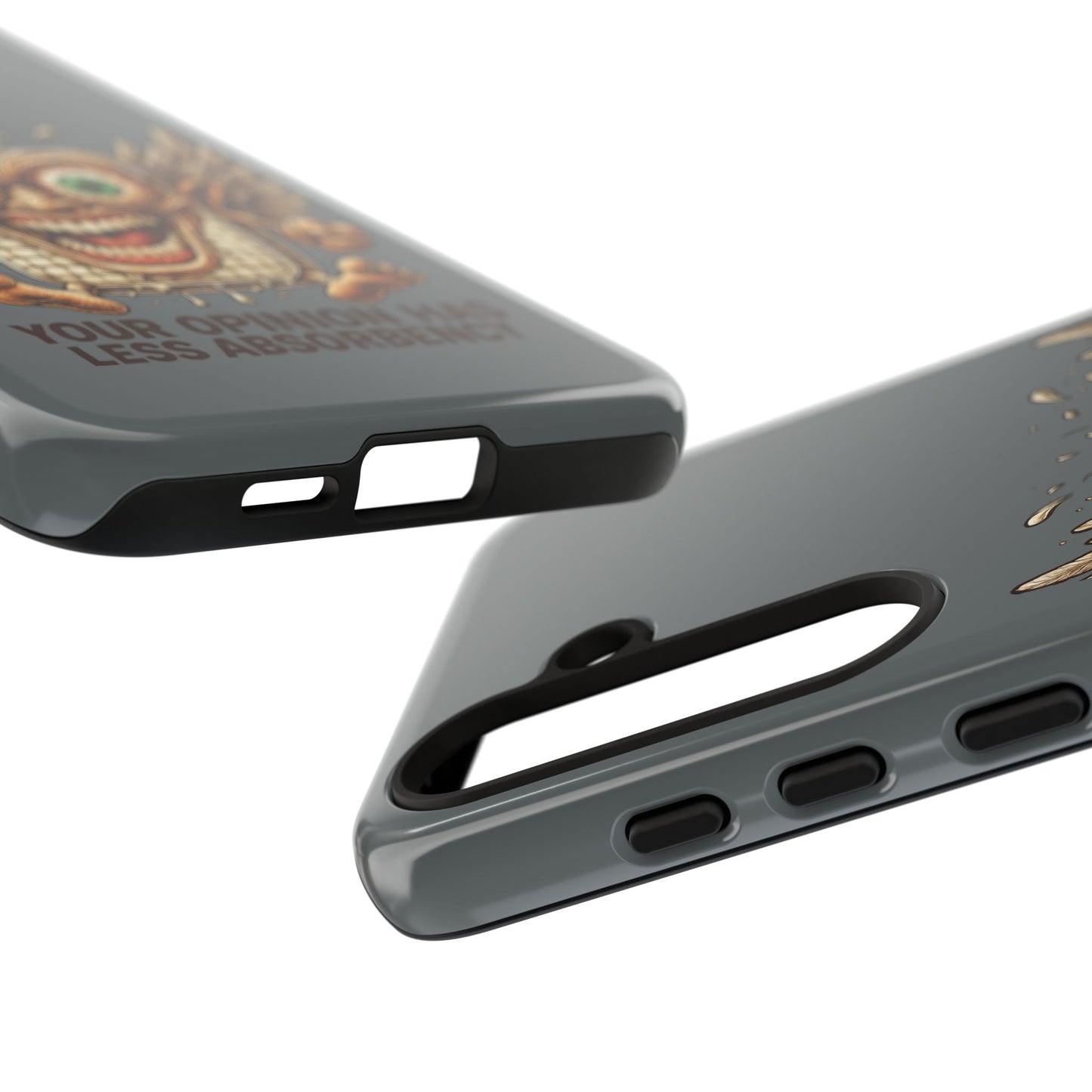 Phone Case — Funny Vintage Winged Toaster Design (“Your Opinion Has Less Absorbency”)