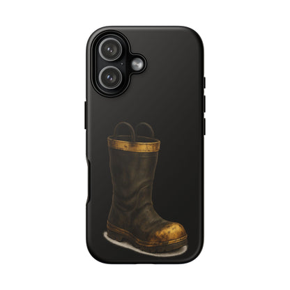 Vintage Fire Boot Phone Case — Rugged Protective iPhone Cover