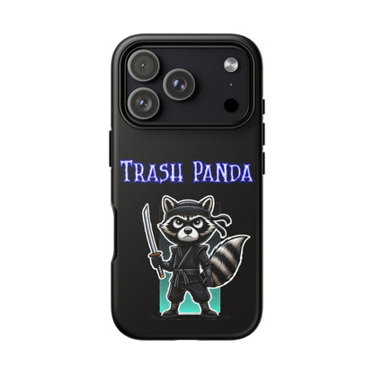 Trash Panda Ninja Phone Case — Cute Raccoon Warrior Protective Case