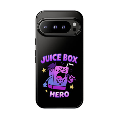 Phone Case — 'Juice Box Hero' Cute Cartoon Protective Cover