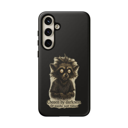 Phone Case — "Chosen by Darkness (Or Maybe Just Rabies)" Cute Creepy Lemur Design