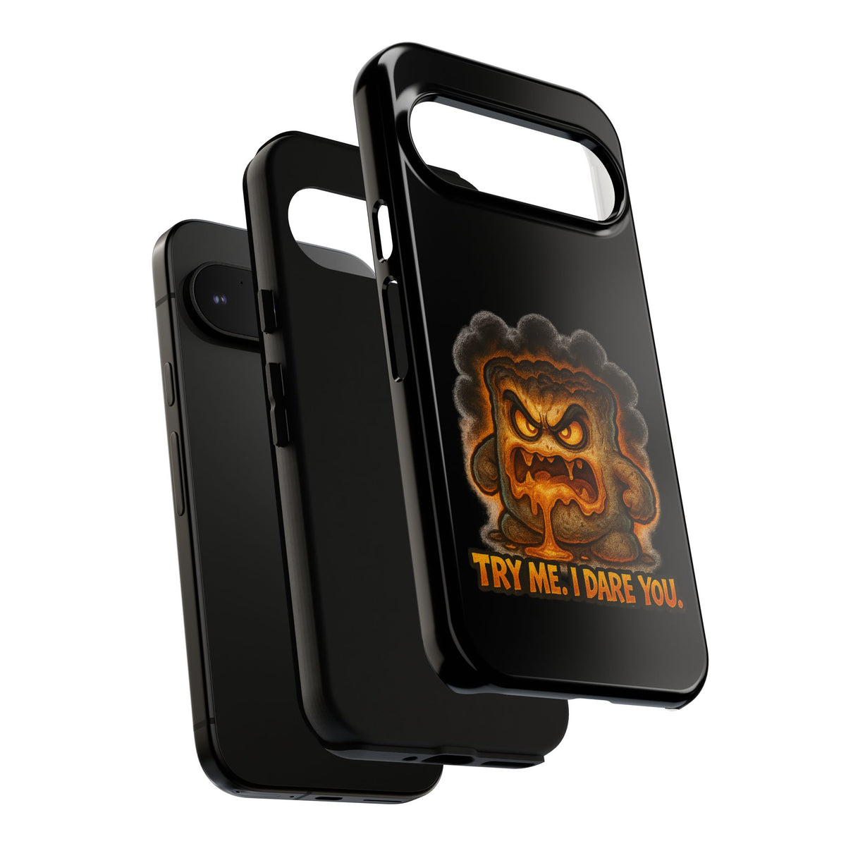 Phone Case — 'Try Me, I Dare You' Angry Lava Monster Graphic