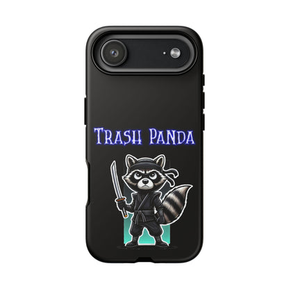 Trash Panda Ninja Phone Case — Cute Raccoon Warrior Protective Case