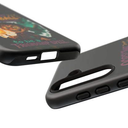 Phone Case — "Oops! That Fireball Was Meant to Be a Friendship Spell" Cute Fantasy Wizard Design