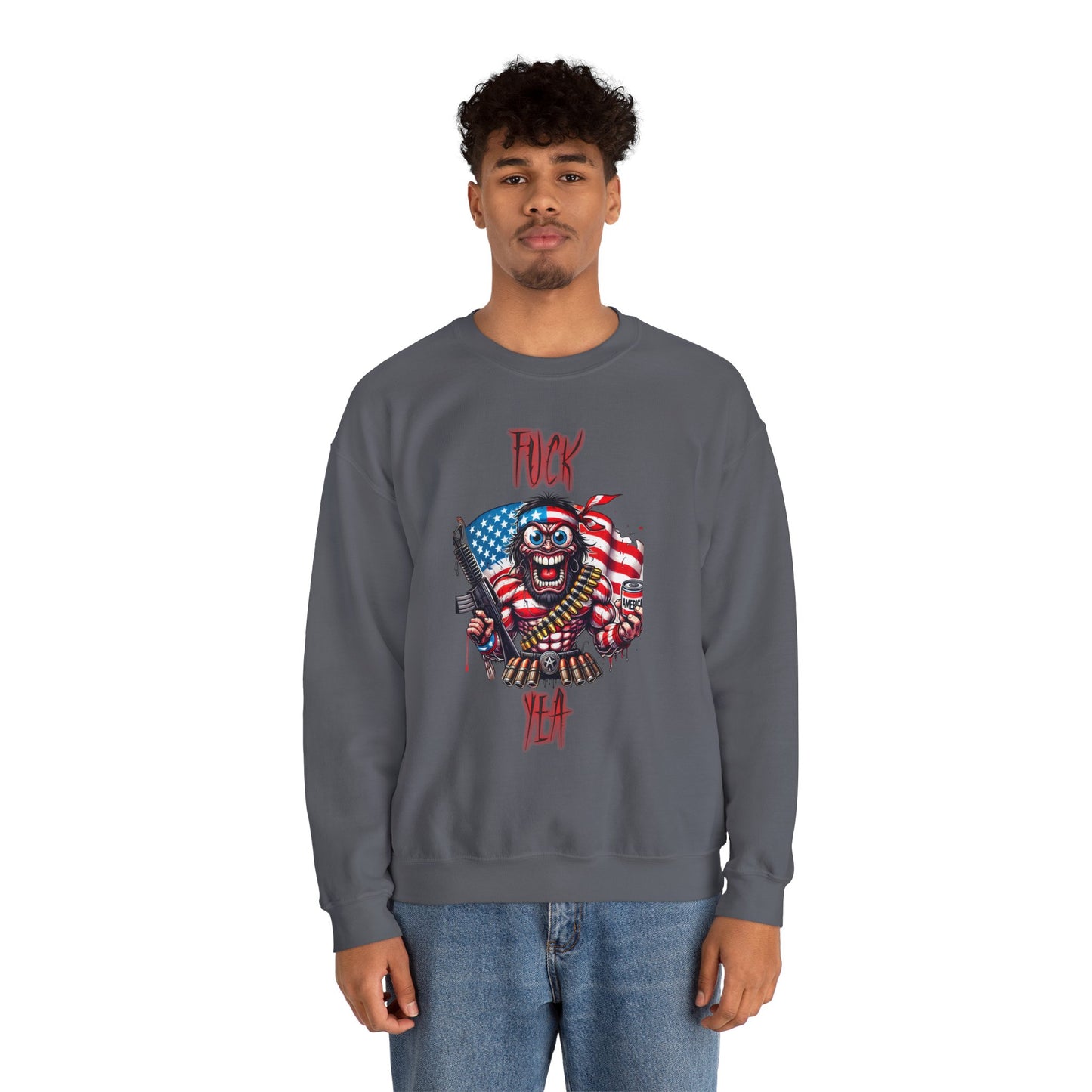 Patriotic Savage "F*** Yea" Crewneck