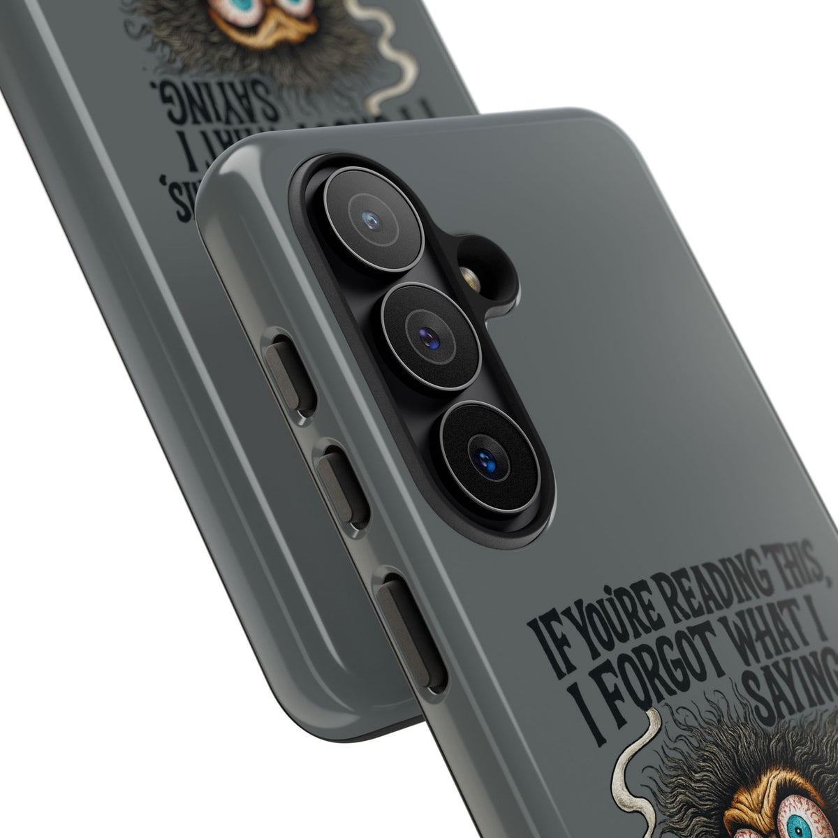 Phone Case — "If You're Reading This I Forgot What I Was Saying" Retro Crazy Cartoon Design