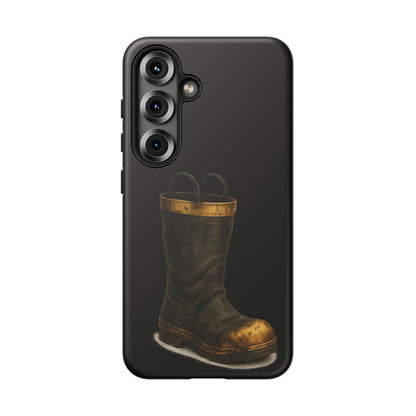 Vintage Fire Boot Phone Case — Rugged Protective iPhone Cover