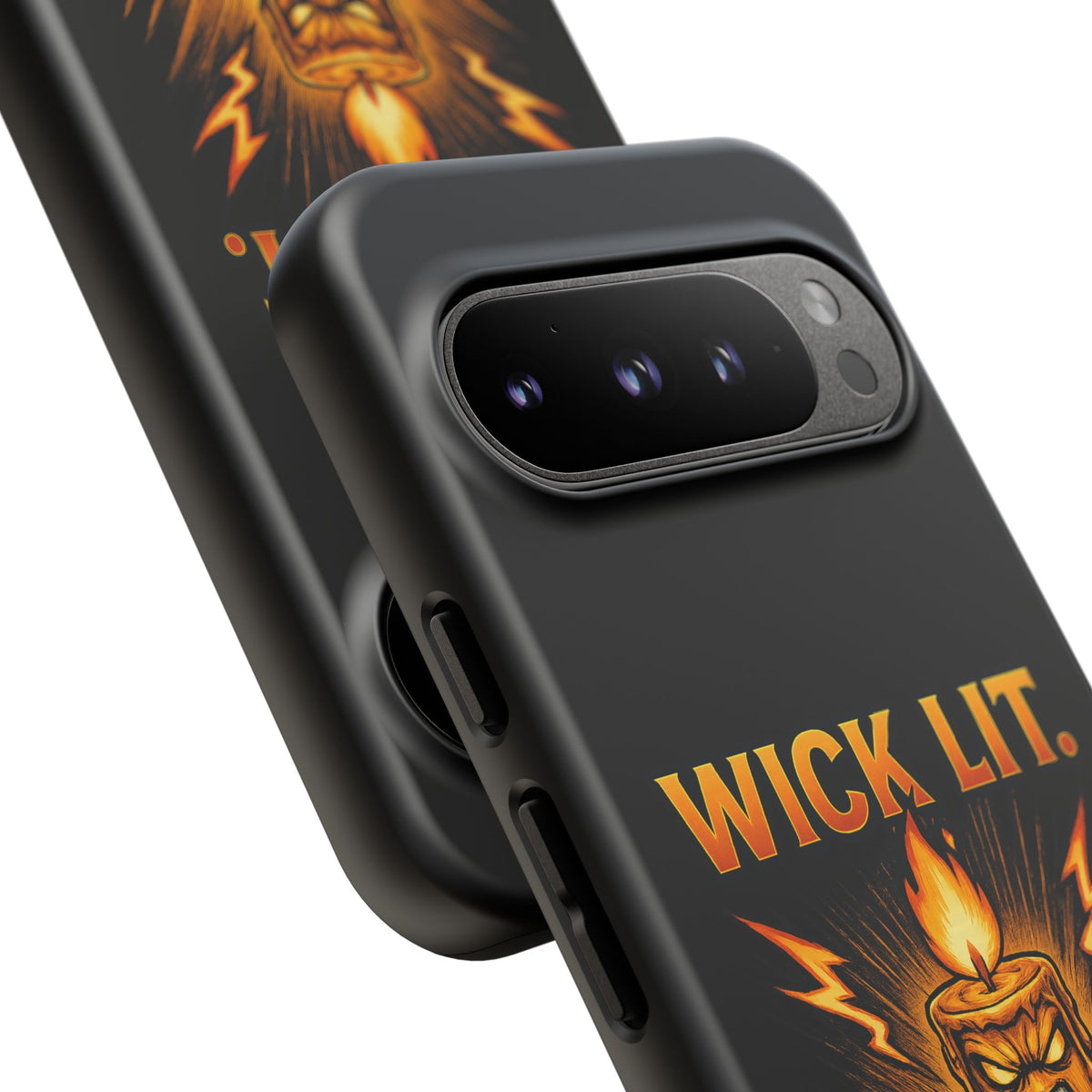 Phone Case — "Wick Lit. Patience Gone." Funny Angry Candle Protective Case