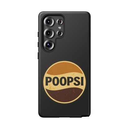 Poopsi Retro Logo Phone Case — Funny Vintage Soda-Inspired iPhone Cover
