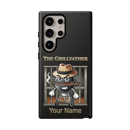 Grillfather Personalized Phone Case — Funny BBQ Smoker Design
