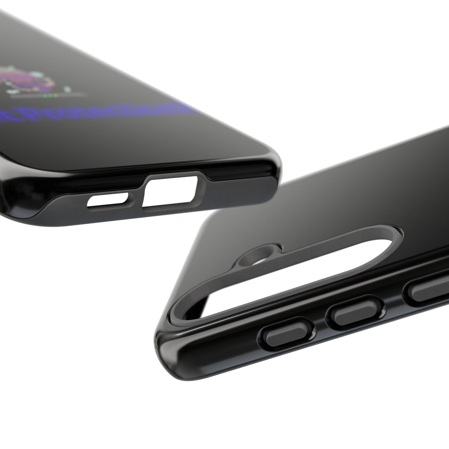Phone Case — 'Got Protection?' Cute Purple Alien Anti-Shock Protective Cover