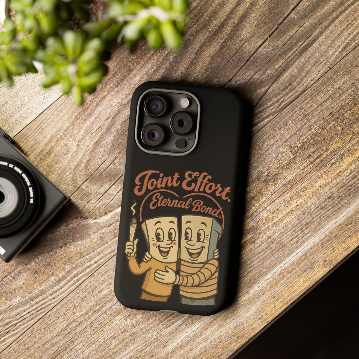 Phone Case — "Joint Effort Eternal Bond" Retro Cannabis Matchstick Design