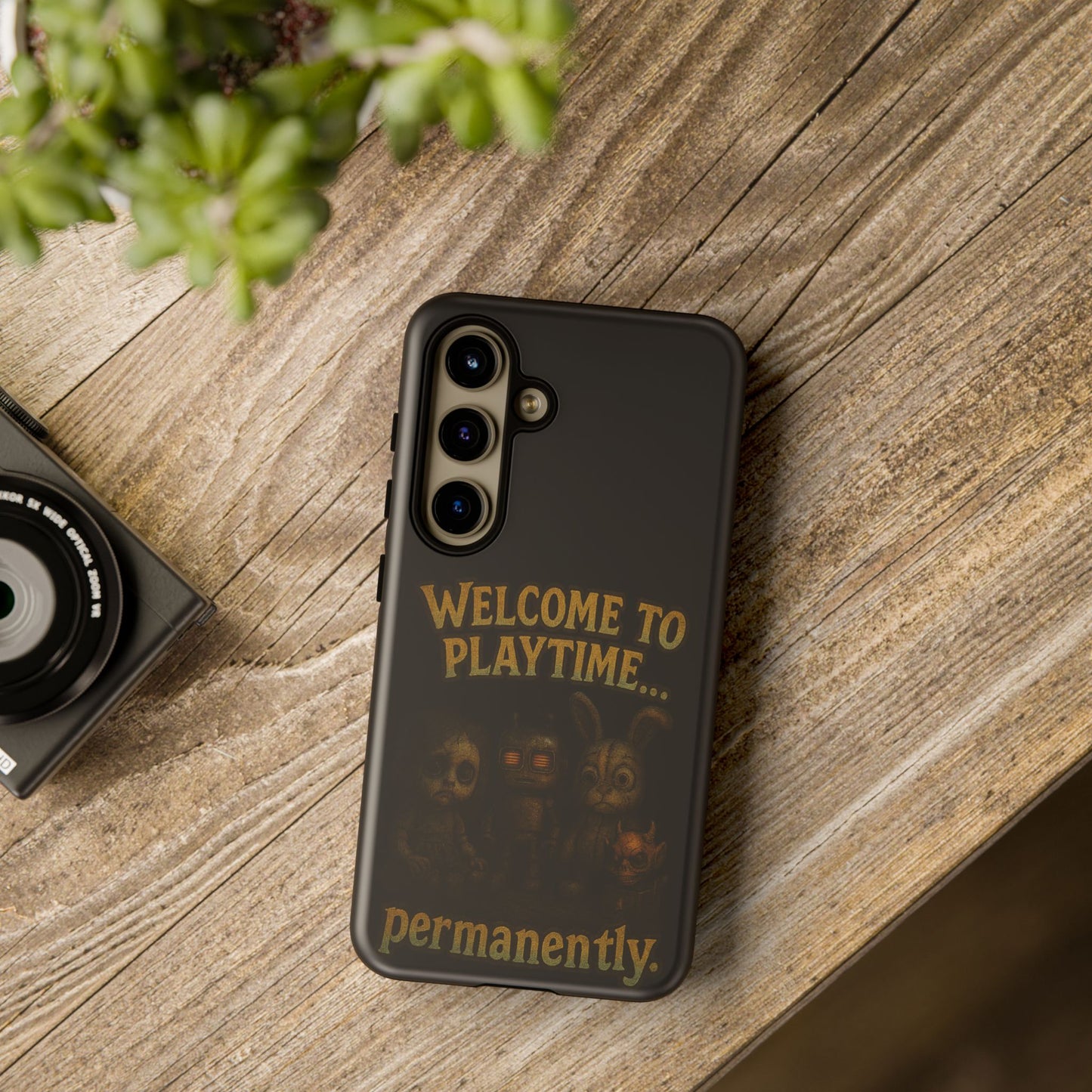 Phone Case — "Welcome to Playtime... Permanently." Horror Game Character Protective Case