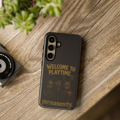 Phone Case — "Welcome to Playtime... Permanently." Horror Game Character Protective Case