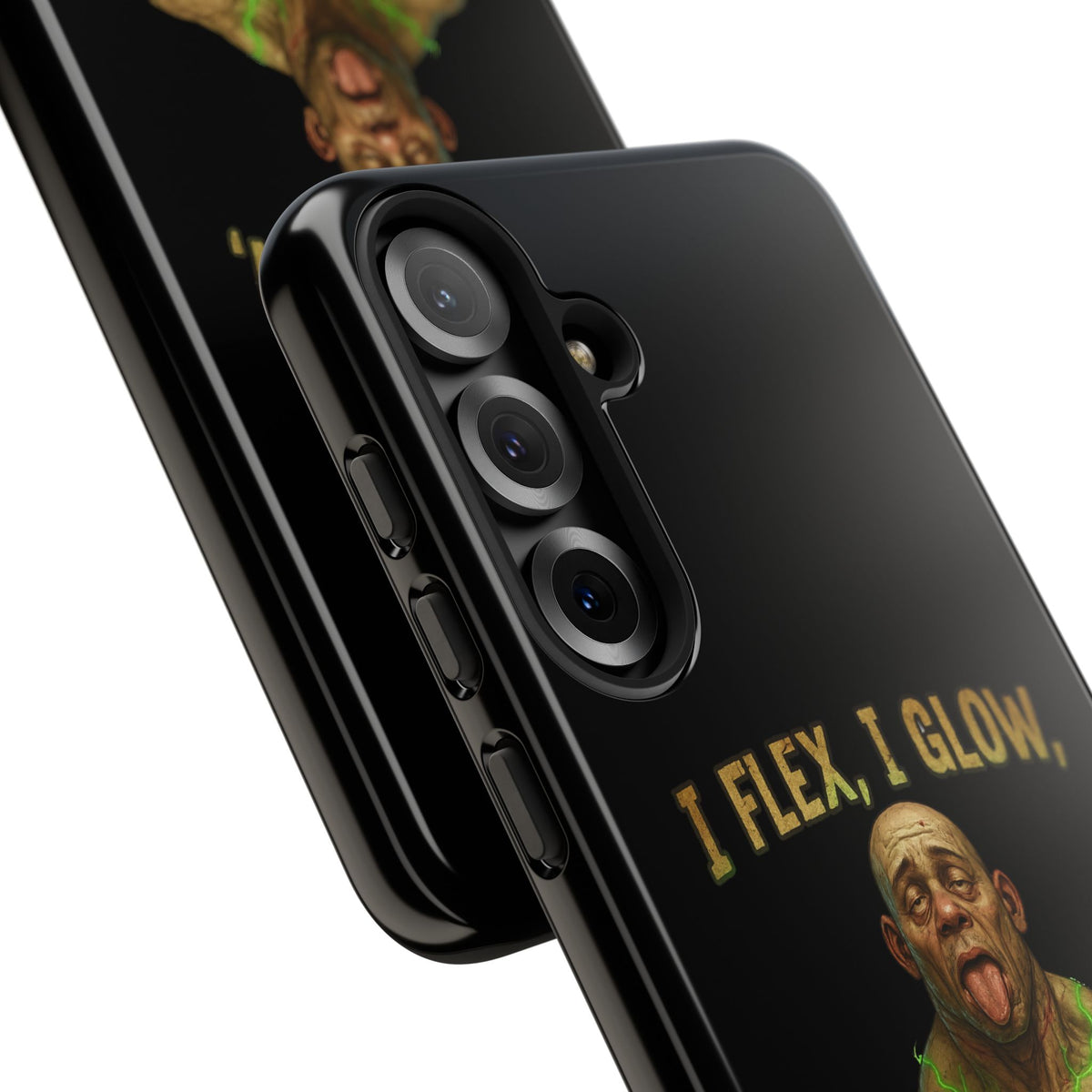 Phone Case — I Flex, I Glow Funny Muscular Guy Phone Cover