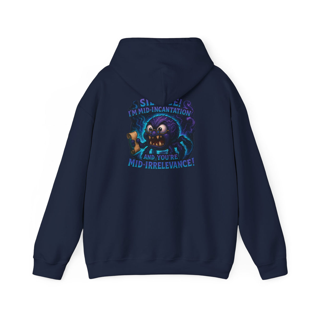 Skull Mage Hoodie — “Silence I’m Mid-Incantation and Mid-Irrelevance!” Graphic Pullover