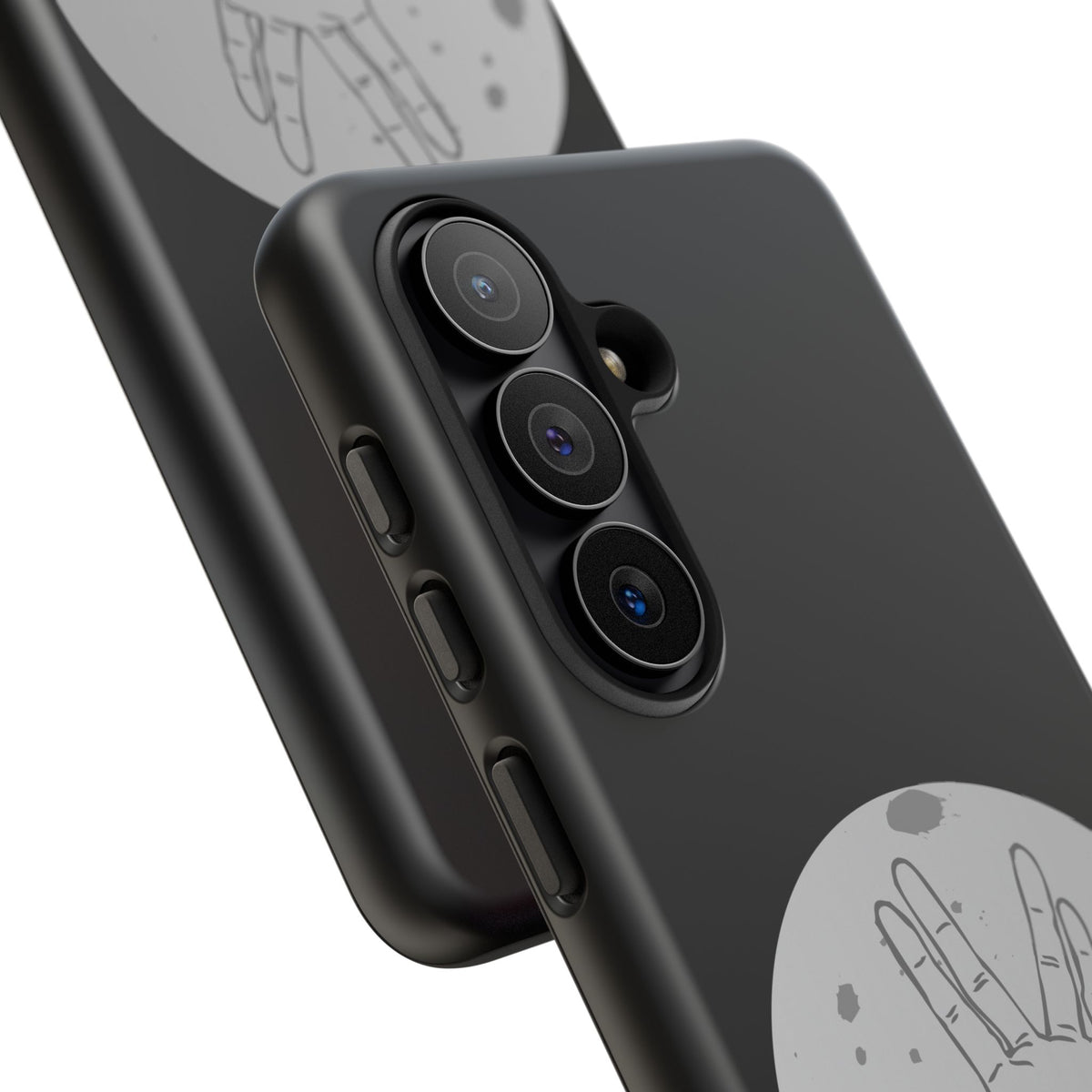 Spock Live Long Phone Case — Vulcan Salute Moon Graphic