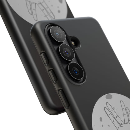 Spock Live Long Phone Case — Vulcan Salute Moon Graphic