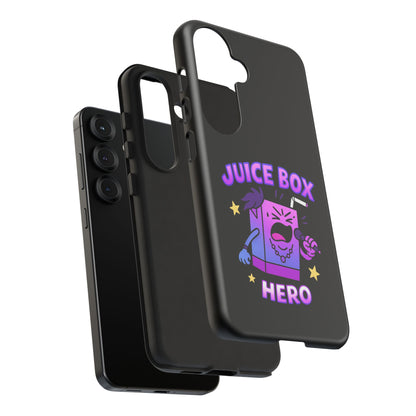 Phone Case — 'Juice Box Hero' Cute Cartoon Protective Cover