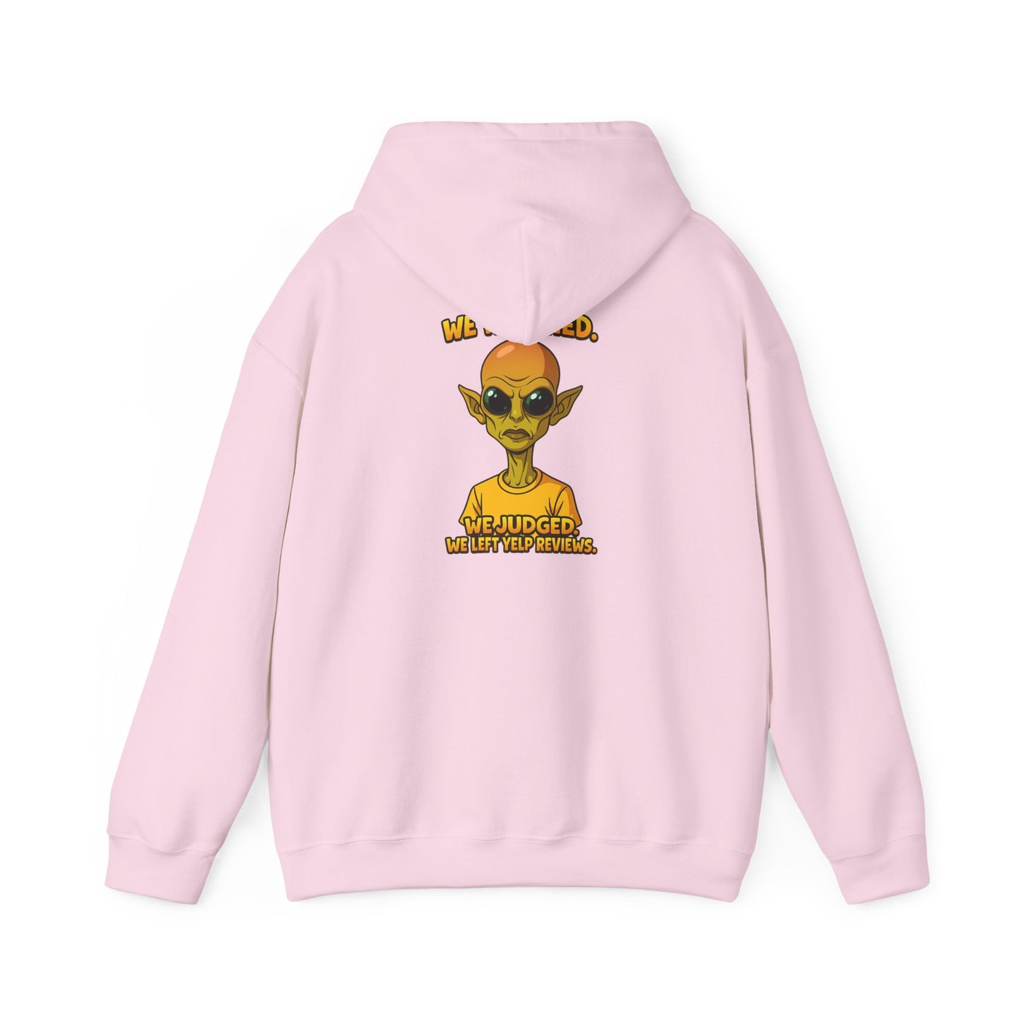 Alien Graphic Hoodie - "We Judged, We’ve Deported" Satirical UFO Sweatshirt