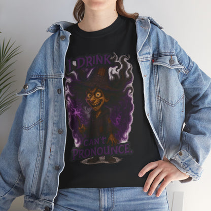 I Drink Coffee I Can't Pronounce T-Shirt | Witchy Coffee, Halloween Vibe