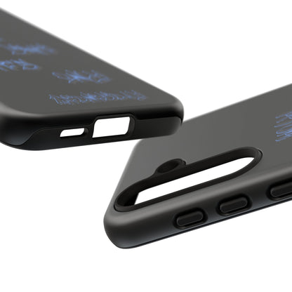 Phone Case — Blue Neon Graffiti "Tough Cases" Protective Cover