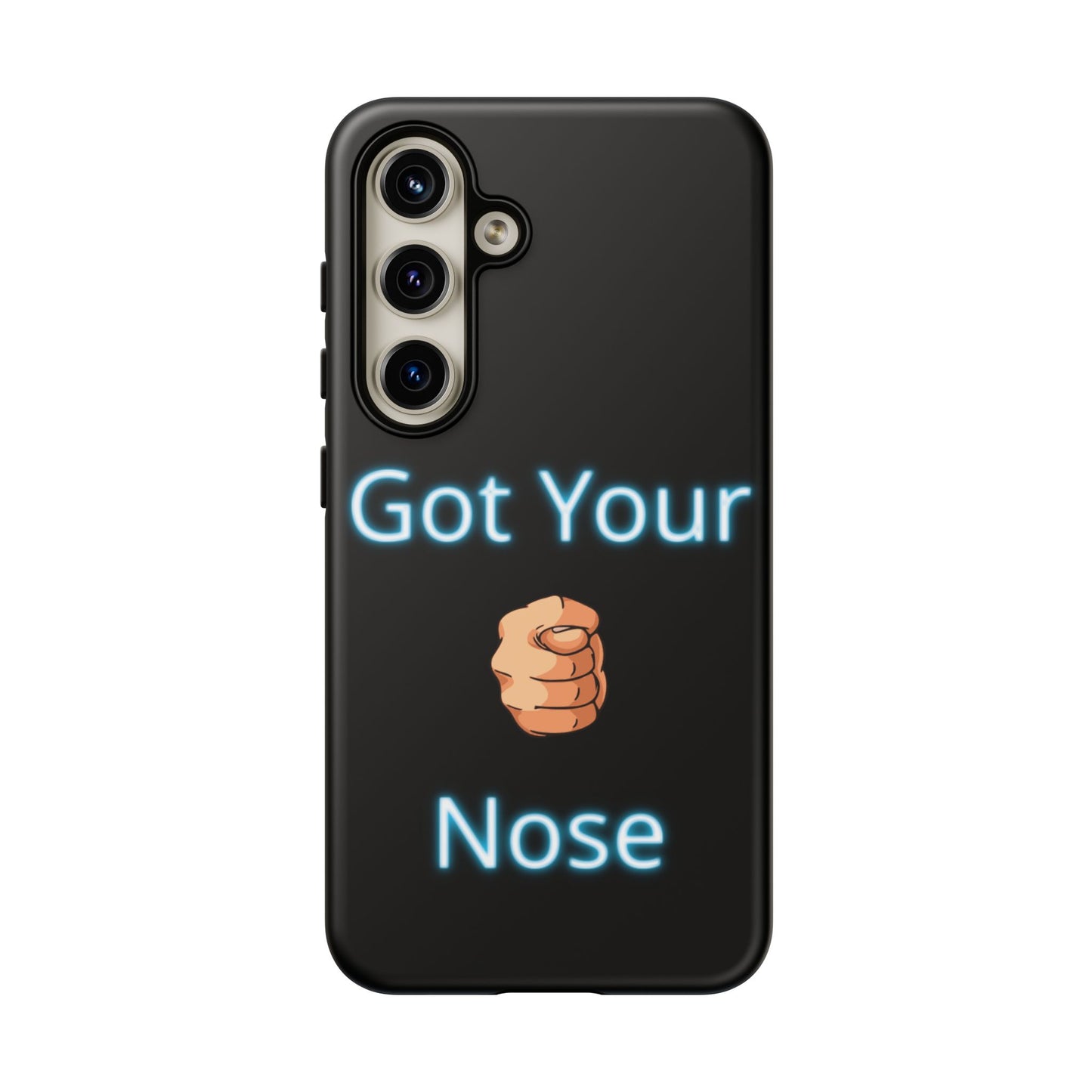 Got Your Nose Phone Case — Funny Neon Fist Design