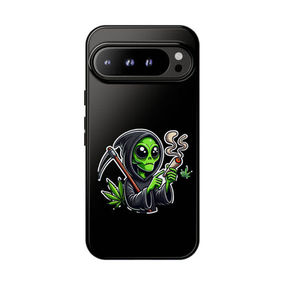 Reaper Alien Phone Case – Cute Grim Reaper Smoking Weed iPhone Case