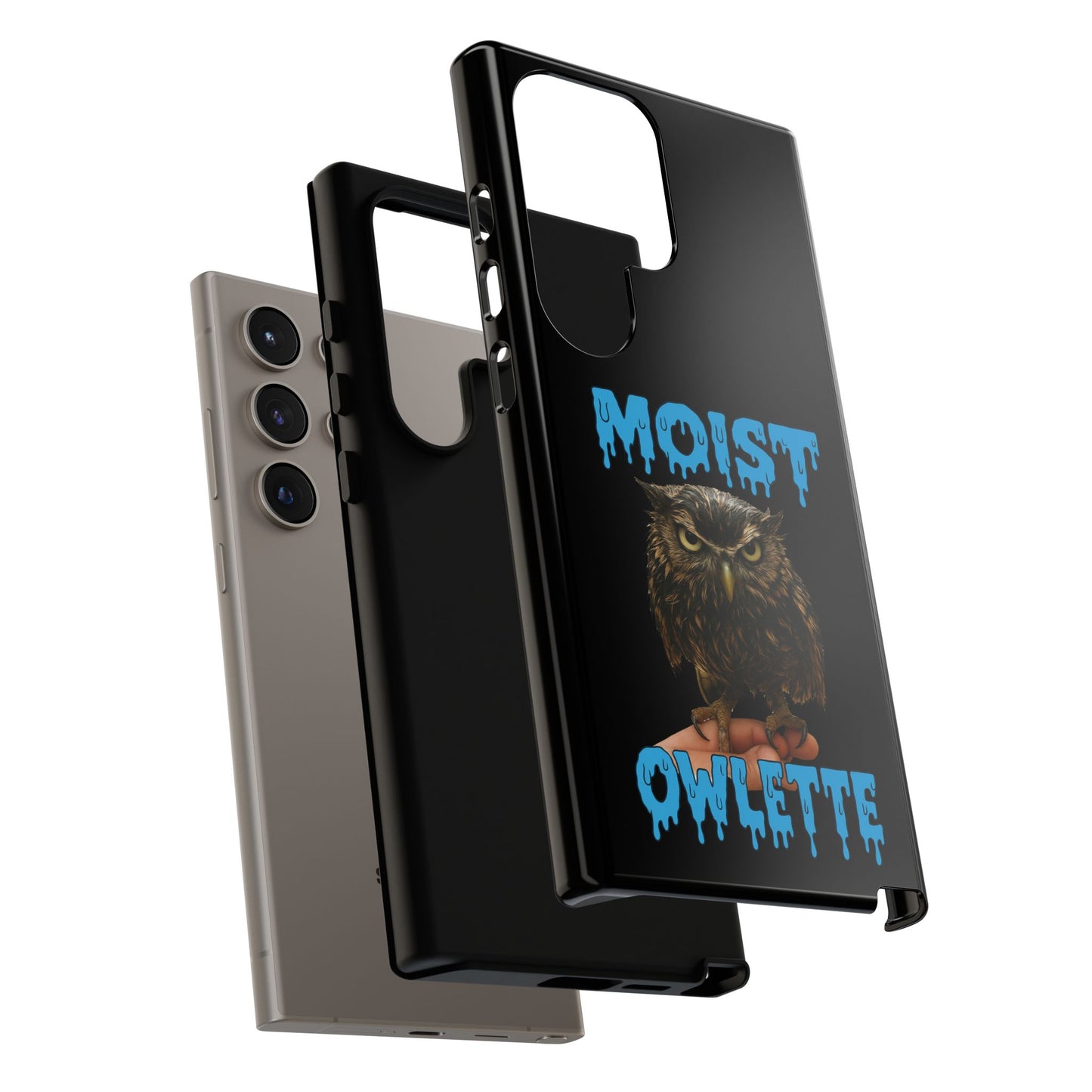 Moist Owlette Phone Case — Funny Owl Graphic Protective Case