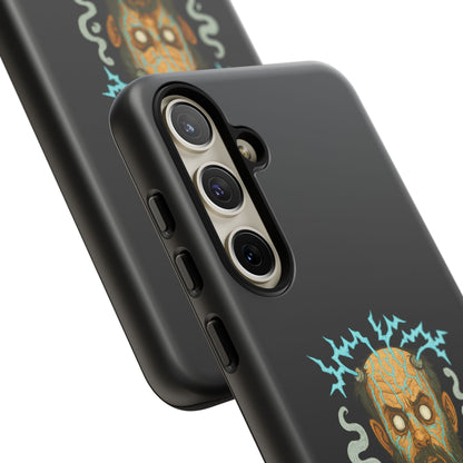 Phone Case — “I’m Not Charged Up… I’m Barely Contained” Electric Horror Design