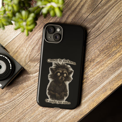 Phone Case - "Chosen by Darkness (Or Maybe Just Rabies)" Cute Creepy Retro Creature Protective Case