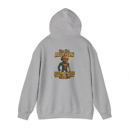 Action Figure Hoodie – Retro Toy Gamer Graphic Pullover