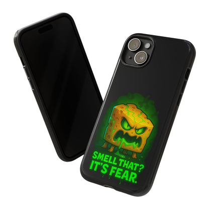 Phone Case — 'Smell That? It's Fear.' Spooky Cheese Monster Protective Case