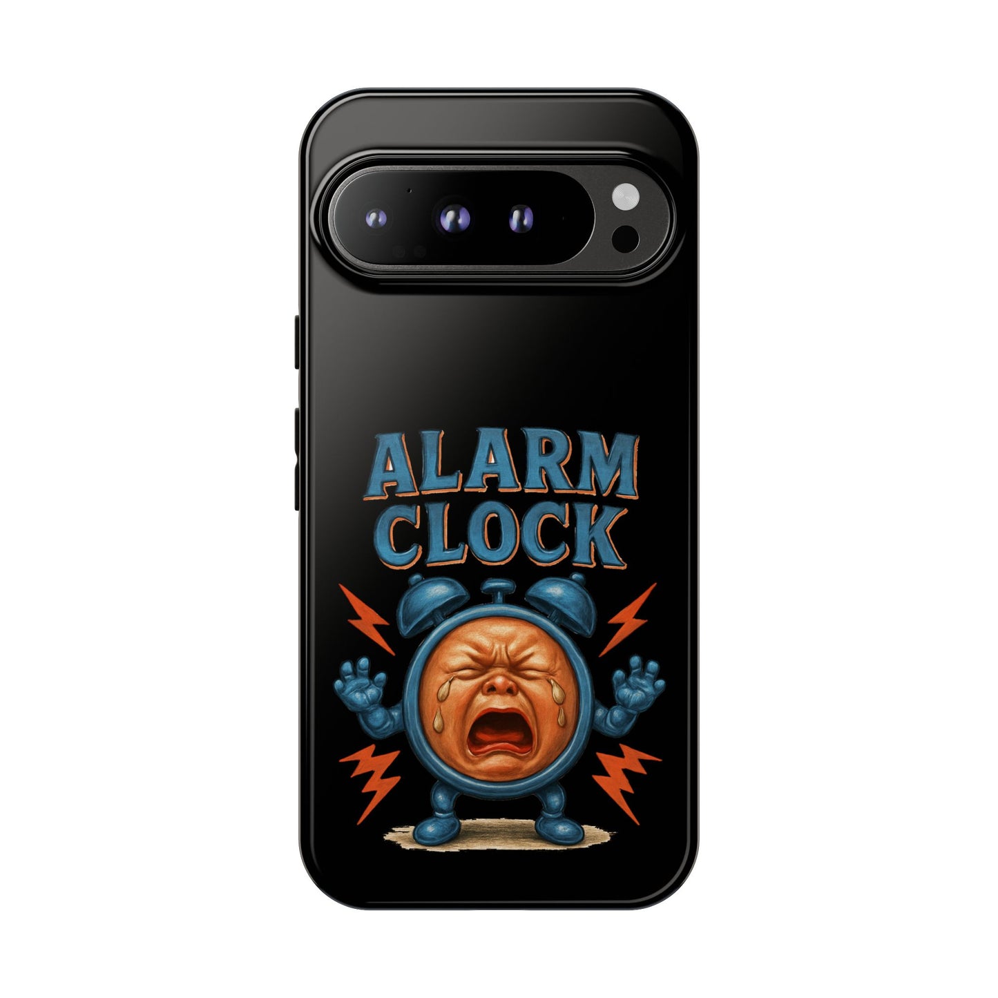 Phone Case — "Alarm Clock" Retro Screaming Clock Protective Cover