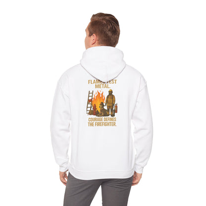 Flames Test Metal Firefighter Hoodie