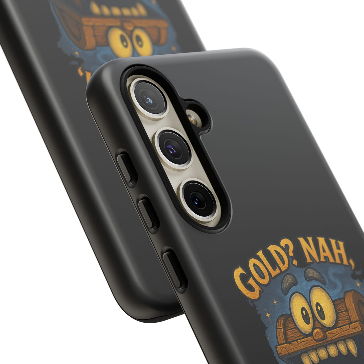 Phone Case — “Gold? Nah, I’m Full of Disappointment” Funny Treasure Chest Design