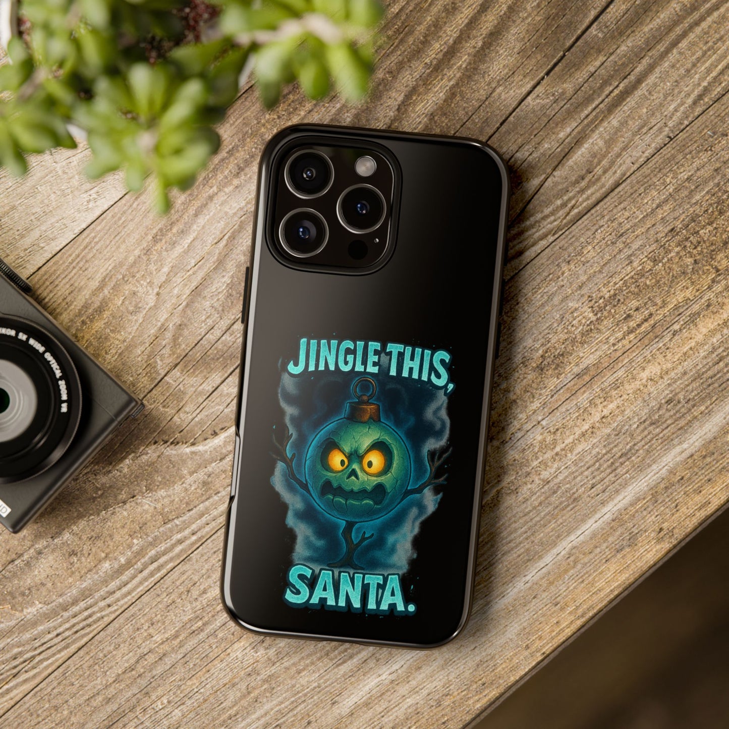 Phone Case - 'Jingle This, Santa' Spooky Holiday Protective Case