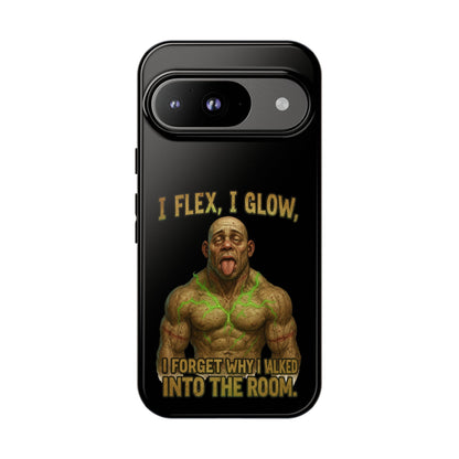 Phone Case — I Flex, I Glow Funny Muscular Guy Phone Cover