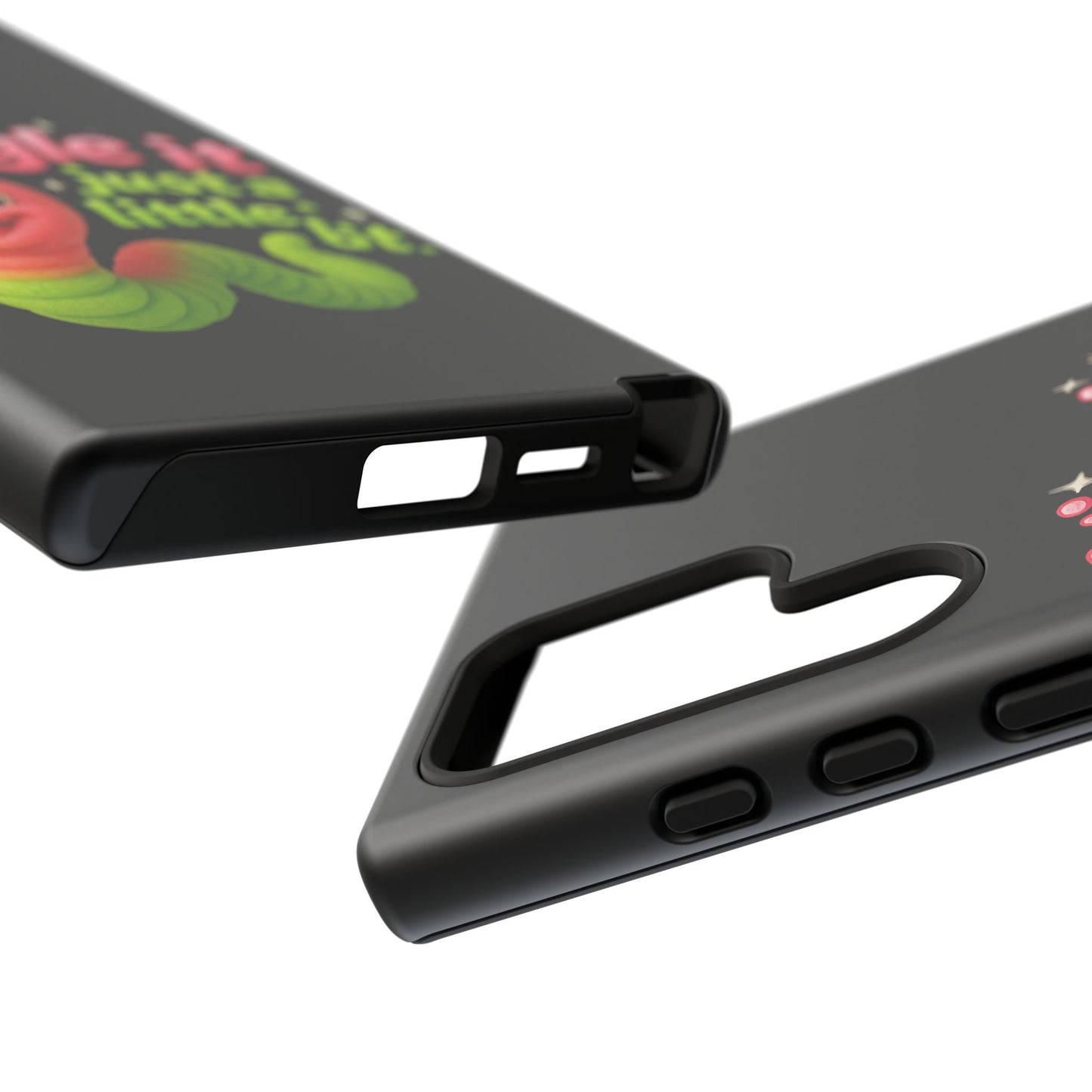 Wiggle It Worm Phone Case — Cute Pink & Green Cartoon iPhone Cover