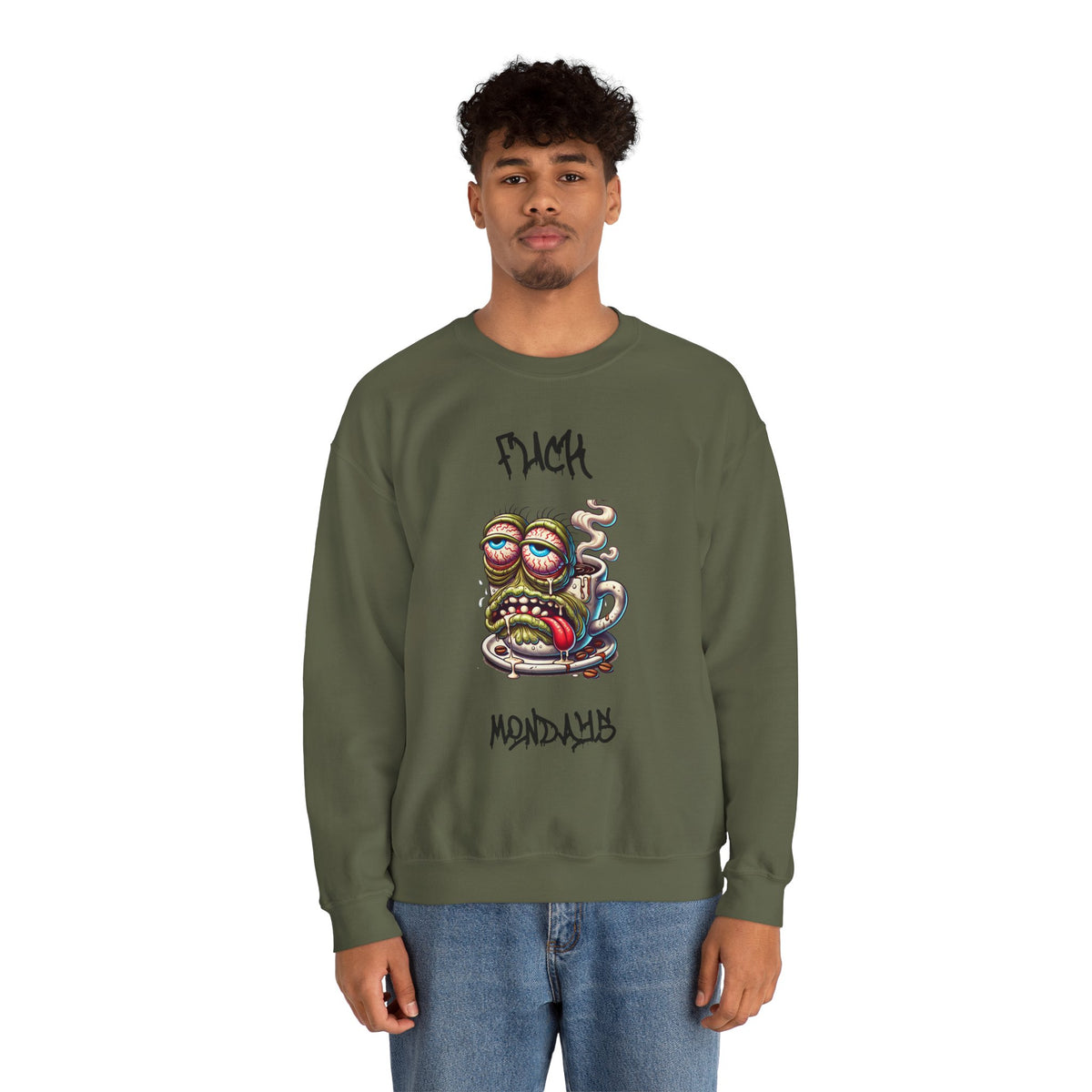 F*** Mondays Coffee Zombie Crewneck Sweatshirt