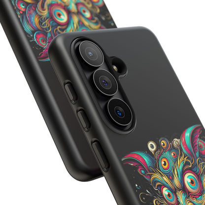 Psychedelic Mischief Phone Case — Colorful Grinning Monster Design