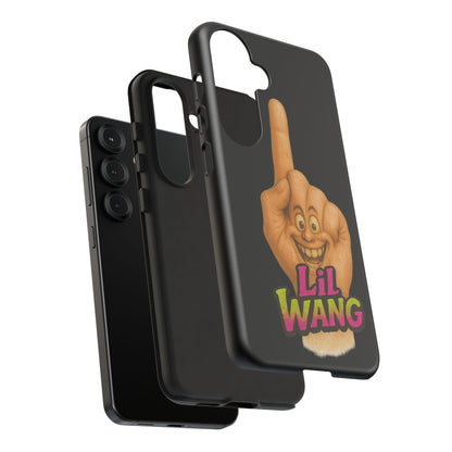 Phone Case — 'Lil Wang' Humorous Middle Finger Character Protective Cover