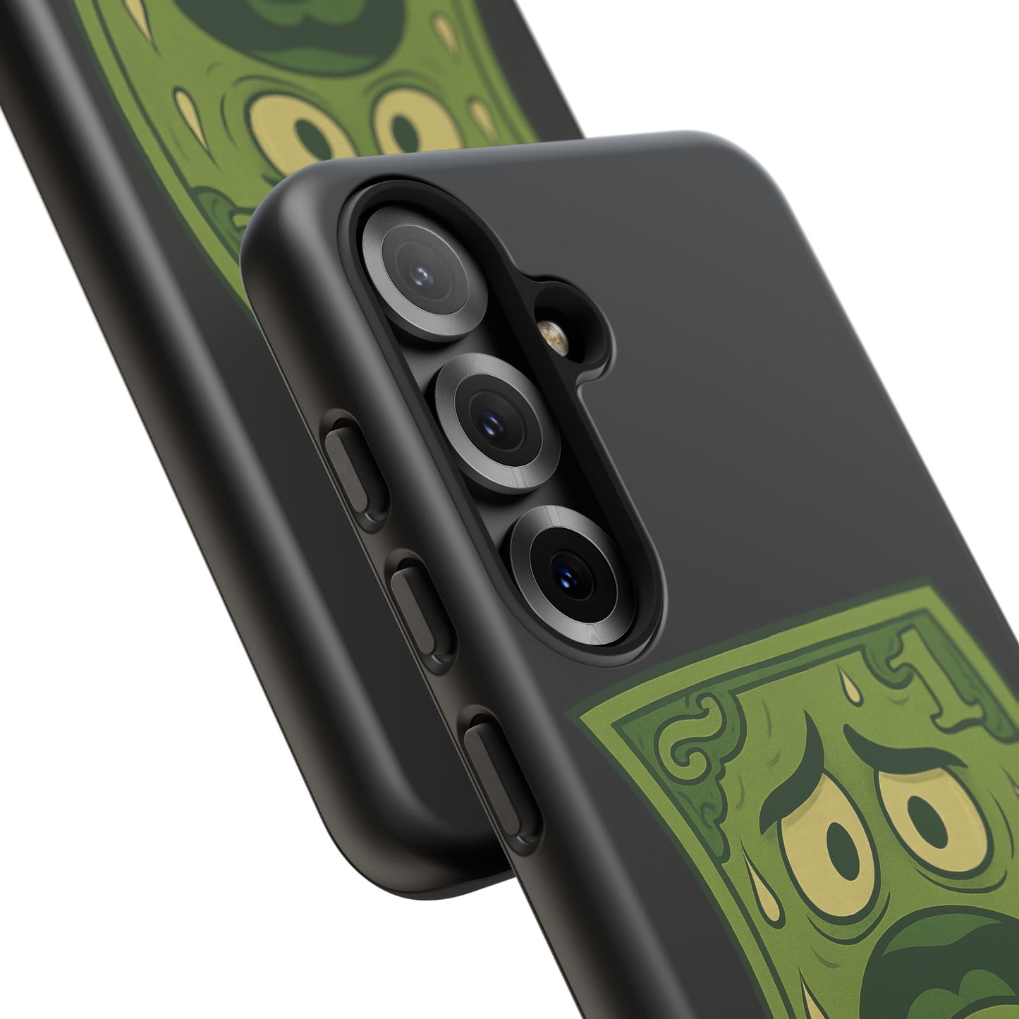 Phone Case — Funny Traumatized Dollar Bill Design ("I'm not dirty, I'm just traumatized")